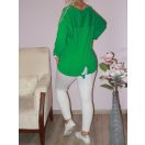 Szívecskés,alja kötős felső!  zöld L-XL