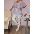 Lepkés,denevérujjas,hátulja hosszabb felső!  Több szín !  XXL