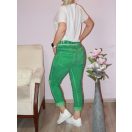 Virágos,strasszos,zsebes ,gumisderekú nadrág ! zöld M-XL