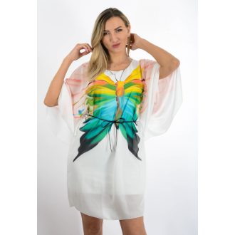 Lepkés,muszlin,lepel tunika!  fehér M-XL
